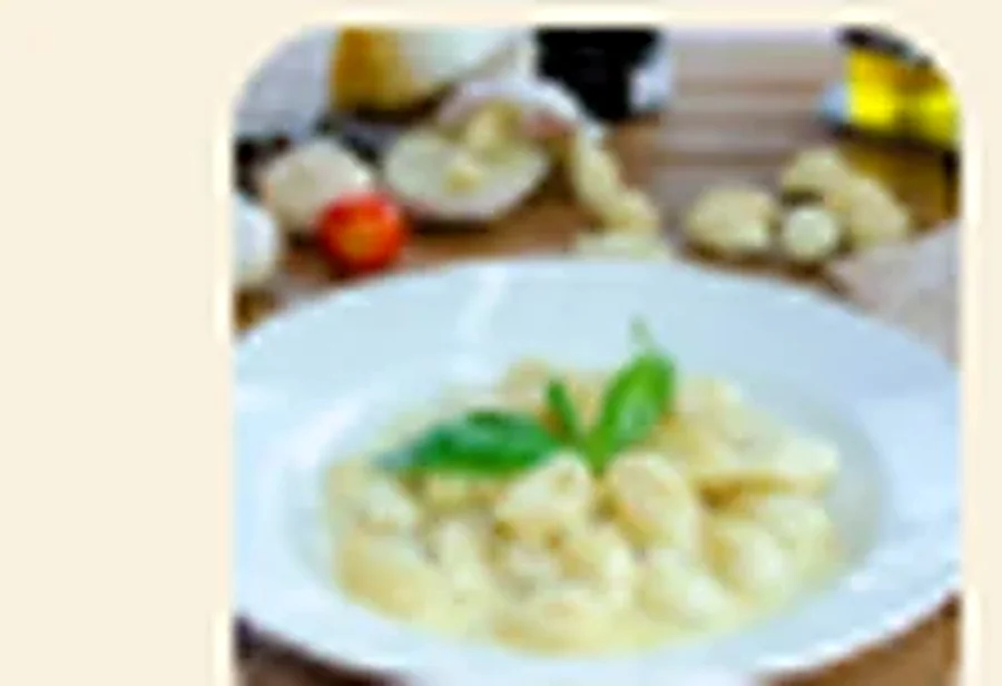 Gnocchi in a four-cheese blend sauce